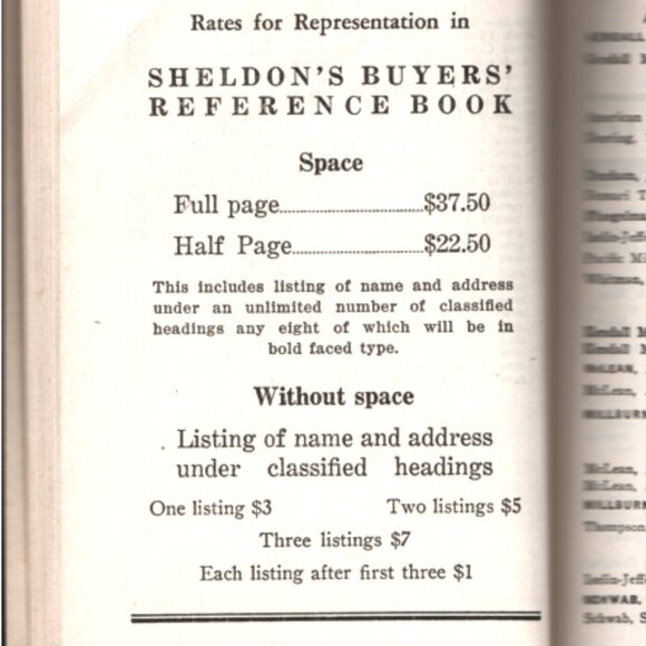 Sheldon's Buyers Guide 1944 Reference Book Sourcing For Fabrics Linens More - Picture 4 of 11